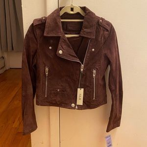 SL8 Maroon Suede Jacket - XS